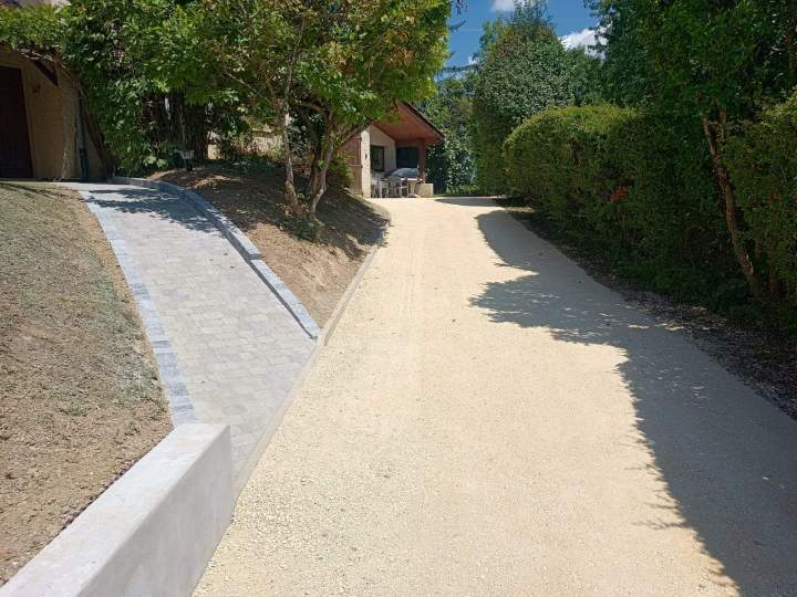 Création d'une allée en graviers